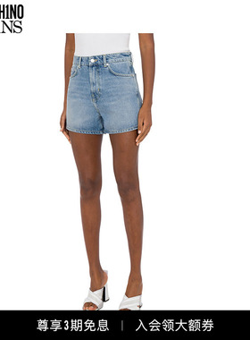 M05CH1N0 JEANS  女士直筒牛仔短裤弹力牛仔热裤