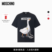 礼物 Moschino 莫斯奇诺 26早春 女士大鹅棉质针织T恤