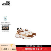特享倒计时 Love Moschino 25早秋 女士徽标印花系带运动鞋