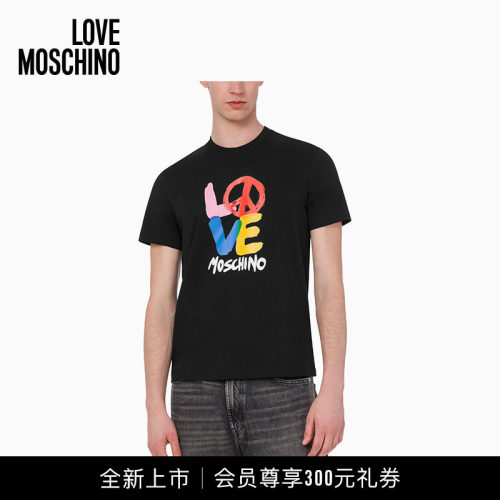 【全新上市】Love Moschino26早秋 男士印花平纹针织T恤