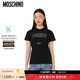 特享倒计时 Moschino 莫斯奇诺 女士水钻徽标装 饰棉质T恤