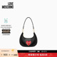 女士红色爱心金属徽标单肩包 Moschino 特享倒计时 Love