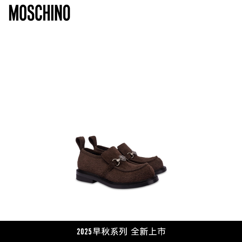 Moschino/莫斯奇诺 25秋冬 男士套穿式乐福鞋一脚蹬休闲鞋