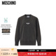 特享倒计时 Moschino Jeans 女士徽标圆领长袖 卫衣套头衫