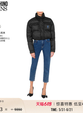 【惊喜特惠】M05CH1N0 JEANS  女士短款立领时尚棉服MOSCHINO