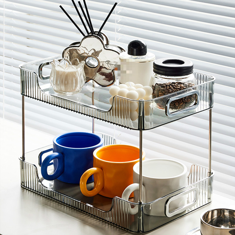 杯子收纳置物架玻璃水杯架子桌面放马克杯盘茶杯茶具放置柜餐桌盒