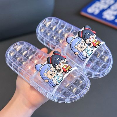 儿童水晶透明拖鞋3-6岁半女童不臭脚可爱防滑软底防臭抗菌凉拖鞋