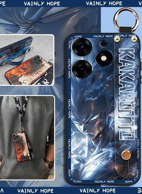 适用传音Tecno Spark 10 Pro/Ki7手机壳可爱卡通奢华青春腕带