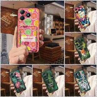 C61 适用OPPO C63 4G手机壳可爱情侣搞怪卡包插卡零钱 Realme