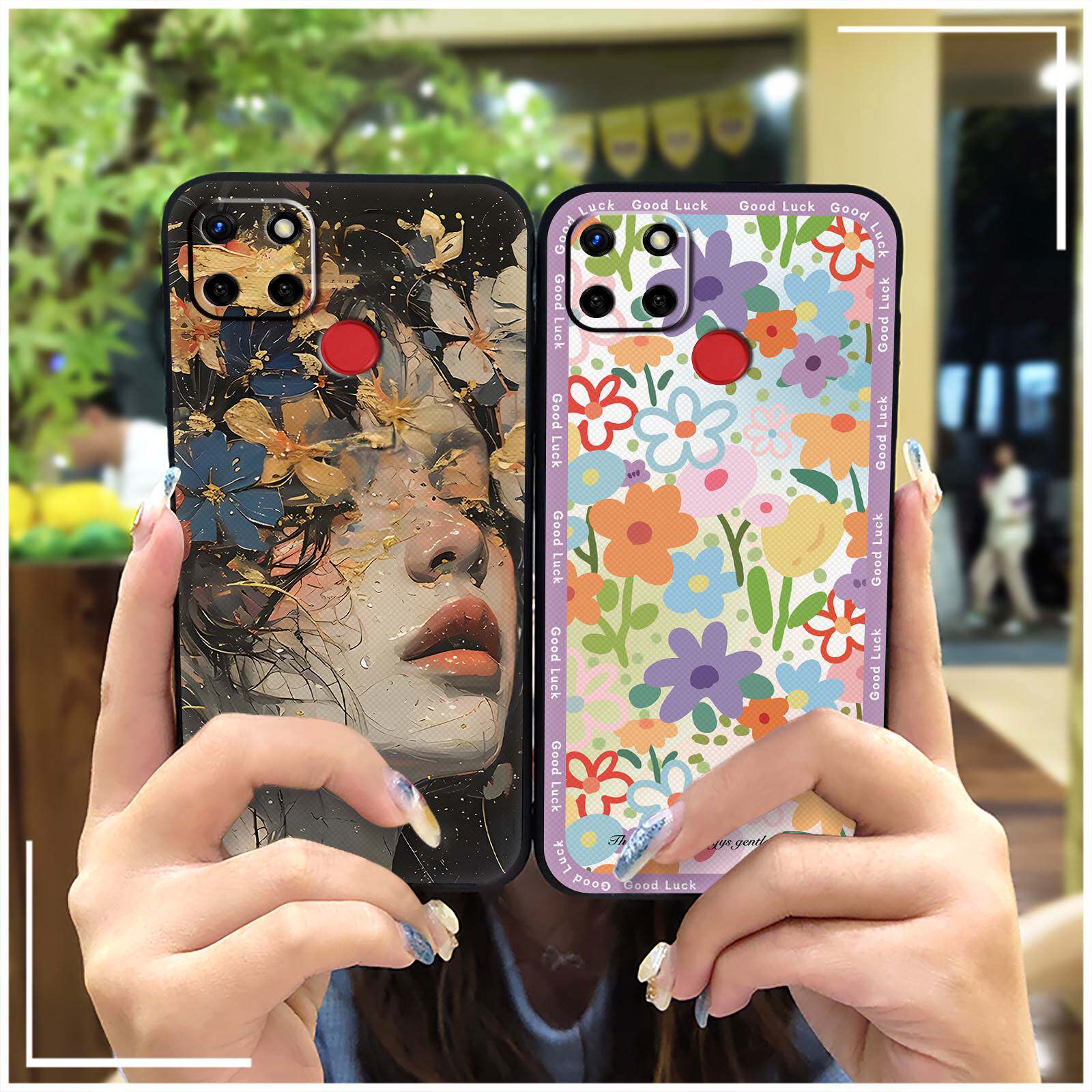 适用真我OPPO Realme C12/C25/Narzo20/Realme7i全球版手机壳花