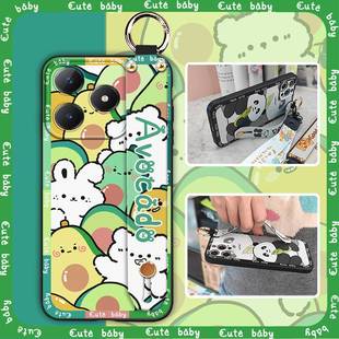 C61 适用OPPO C63 4G手机壳支架软壳可爱液态质感青春 Realme