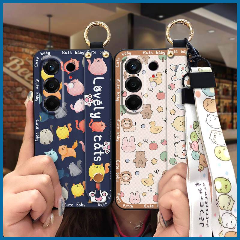 适用Tecno Camon50 4G/传音CN5手机壳挂绳腕带硅胶创意奢华可爱
