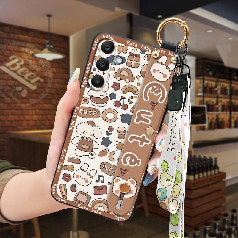 适用三星M56 5G/SM-M566B手机壳质感指环男女款动漫个性新款腕带