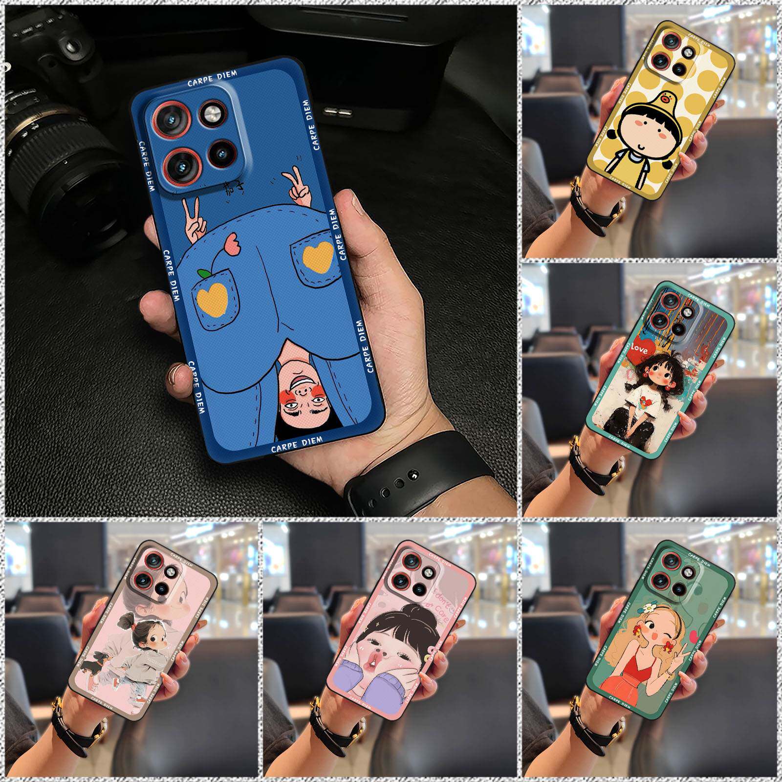 适用MOTO G56 5G/G66Y 5G/G66J 5G手机壳趣味创意青春纯色搞怪
