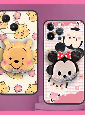 适用Tecno Spark40C/Km4k手机壳潮流质感青春创意流沙支架动漫