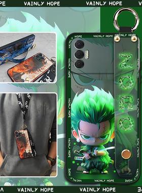 适用传音Tecno Spark8P/KG7手机壳全包潮流硅胶青春液态趣味支架