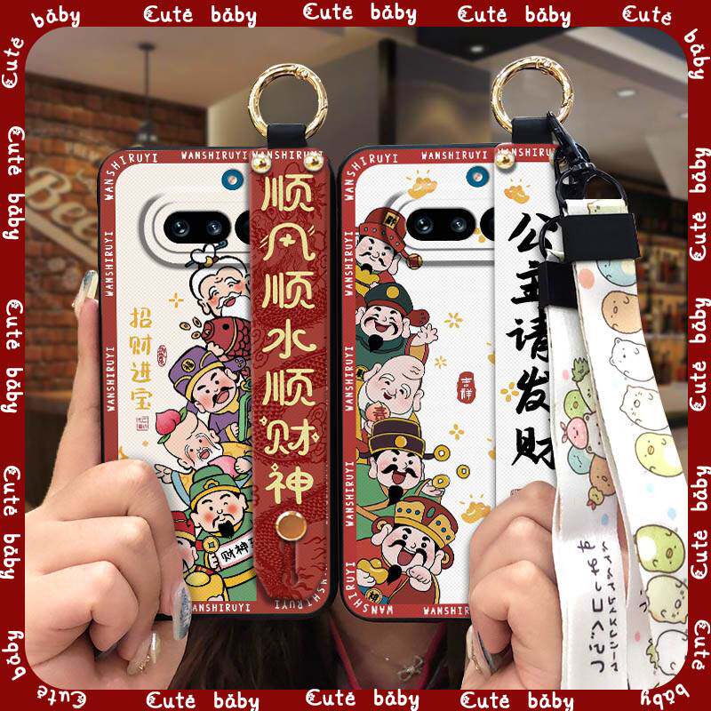 适用Nothing Phone4A手机壳奢华旺情侣挂绳男女款新春大吉全包