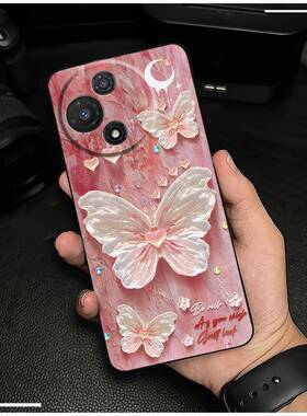 适用TCL 60R 5G手机壳油画硅胶软壳纯色花质感情侣卡通新款趣味