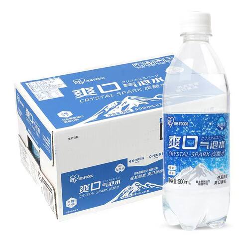 5瓶/24瓶】临期日本进口爱丽思爽口强碳酸无糖气泡水原味碳酸饮料