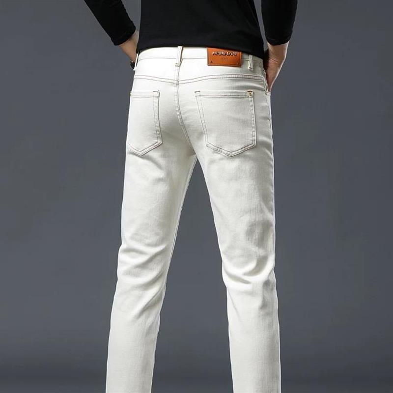 高端潮牌秋冬款小直筒牛仔