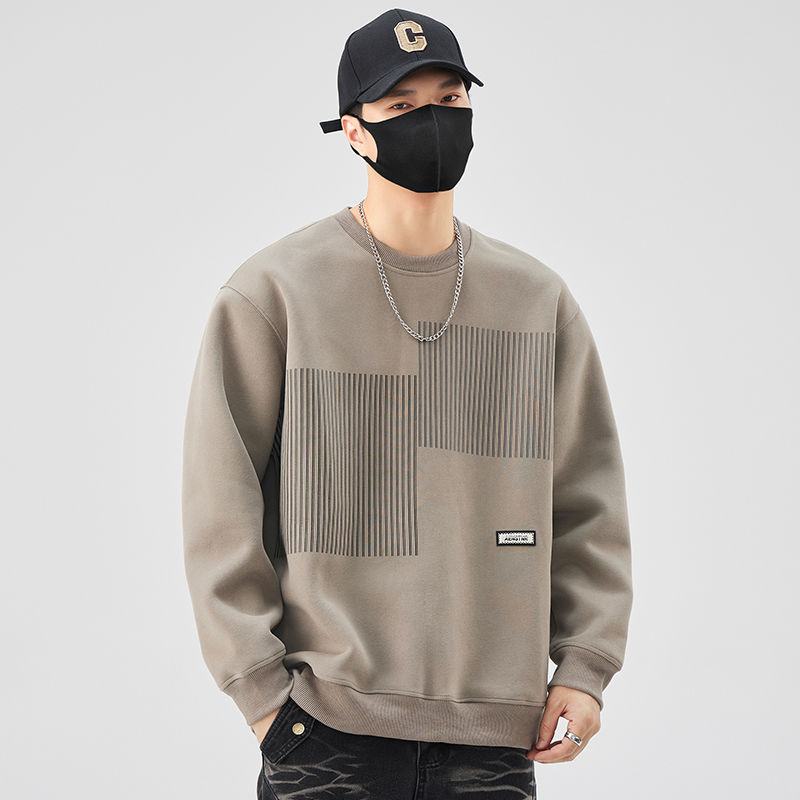 重磅圆领卫衣男士204新款