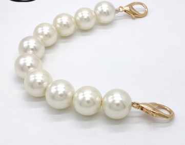 珍珠手提包链包配件手工包 泫雅同款编织包单买珍珠手挽链条