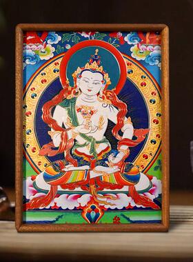 金刚萨埵唐卡铜雕画摆台