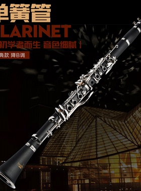 相思鸟单簧管降B调胶木黑管乐器初学考级带布面随行盒