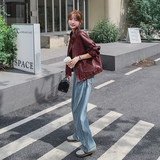 【新款】安克拉红短款皮衣2C293-Q787-P150-K218，女装短外套，2C293