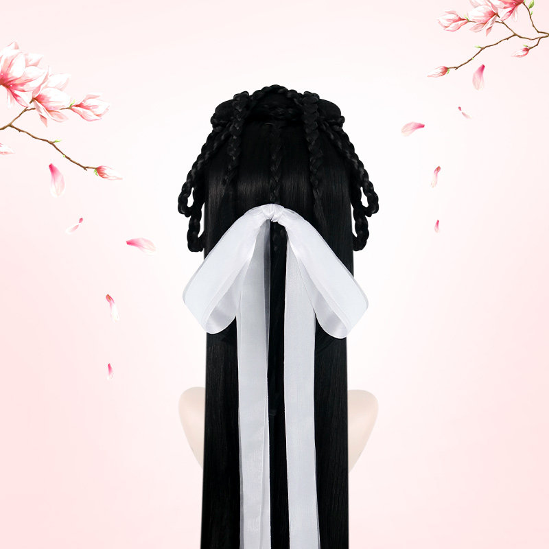 古风汉服发带头饰古装少女配饰雪纺飘带古代绑头发缎带蝴蝶结发饰