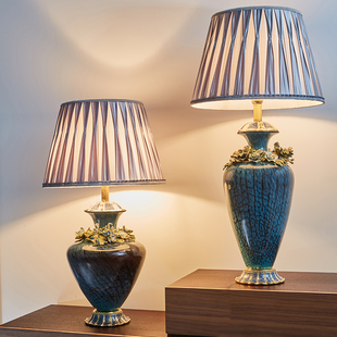 圣朗伦立式 饰摆件 珐琅台灯现代客厅卧室床头灯罗比罗丹结婚房间装