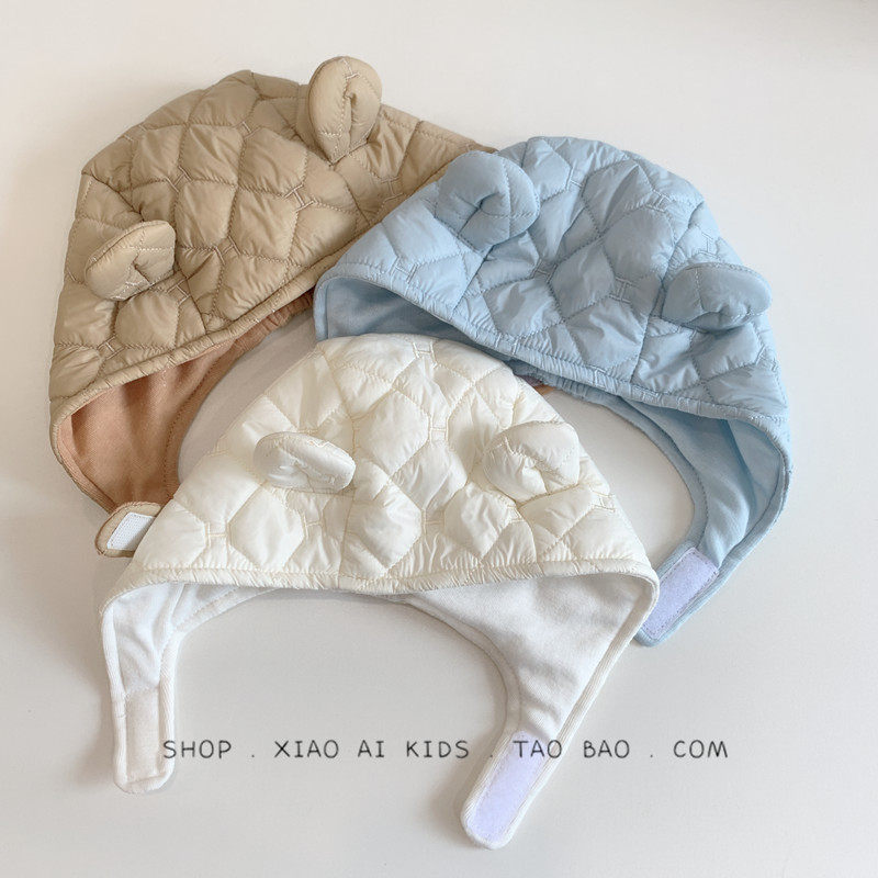 可爱小熊耳朵夹棉宝宝护耳帽冬季加厚保暖男童帽女婴儿帽子防风帽,童装/婴儿装/亲子装,帽子,淘宝优惠券,粉丝福利购,淘宝优惠卷