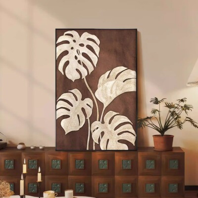 法式中古风客厅装饰画复古入户画