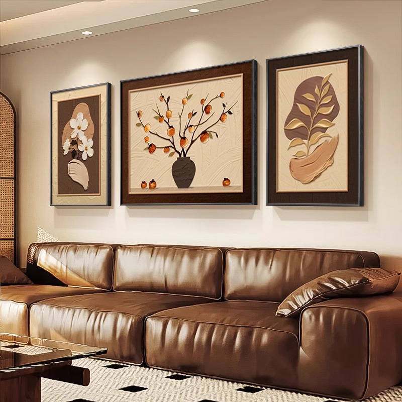 2024新款中古柿柿如意挂画寓意好