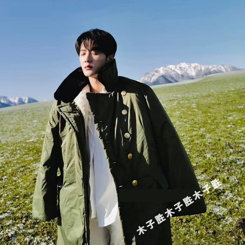 军大衣男冬季加厚保暖长款防寒棉保暖棉衣