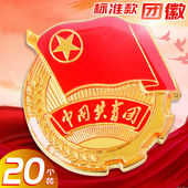 20个团徽标准团胸针磁铁正版 大号磁吸别针蝴蝶扣批发青年学生团员吸铁石徽章2025中国共青团徽盒装