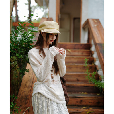 秋季宽松显瘦毛针织衫