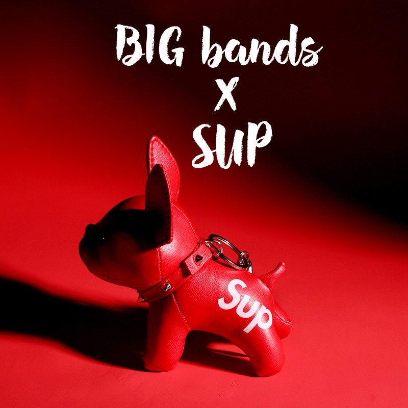 潮牌钥匙扣恶霸犬汽车钥匙扣个性创意钥匙挂件钥匙圈 链情侣男女