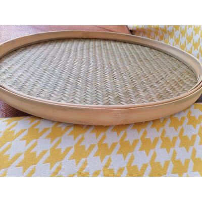 竹制品簸箕编织手工竹篇簸箕炊炊