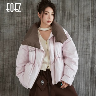 EOEZ 正品专柜 设计师  短款 翻领 羽绒服 鹅绒服  EZY7058