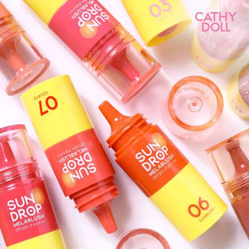 现货泰国Cathy doll液体腮红膨胀色低饱和裸妆自然哑光显色收缩色