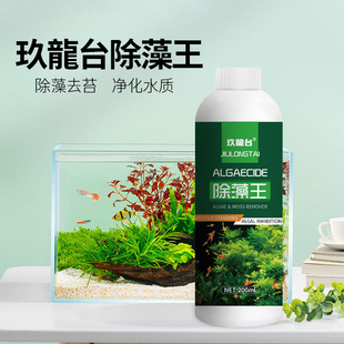 玖龍台鱼缸除藻去苔剂鱼池除绿藻清绿苔褐藻水藻黑毛藻丝藻清除剂