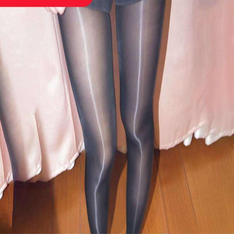 丝袜女夏季春秋高弹力超薄款性感诱惑8D油亮连裤袜美腿亮光神裤