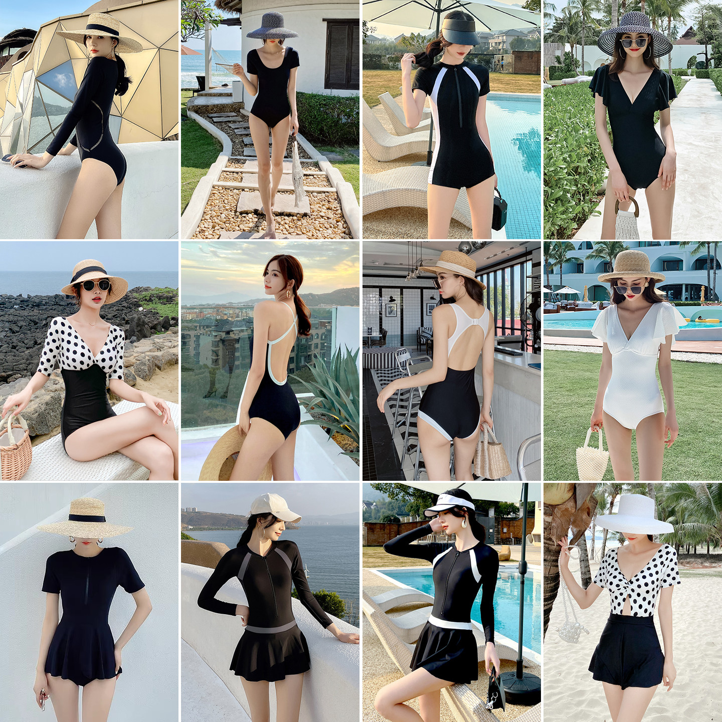BUNNYBUMS断码捡漏泳衣女款2026爆款三角专业连体高级感度假泳装图片