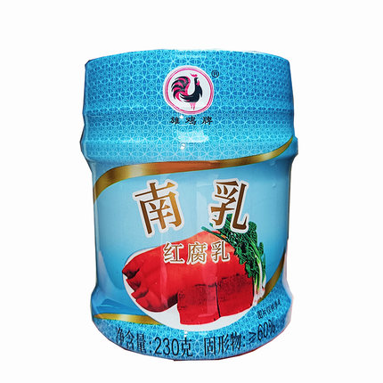 新日期新包装致美斋雄鸡牌南乳红腐乳230g调味料红豆腐乳汁调味酱