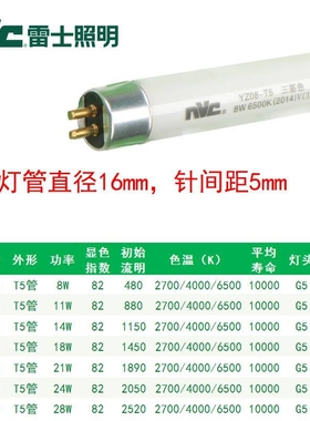 t5三基色老式细荧光灯管日光灯YZ-T508W11W14W18W21W24W28瓦
