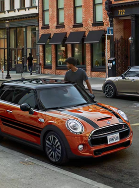 宝马mini F60 F56 F55 F54腰线r55r56迷你Cooper改装车身拉花