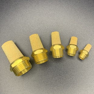 美制NPT 气动消音器 BSL-NPT1/8全铜消声器BSL尖头NPT1/4