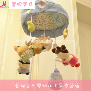 床铃婴儿床床上床头悬挂挂件 可旋转防斜视 宝宝安抚新生婴儿玩具