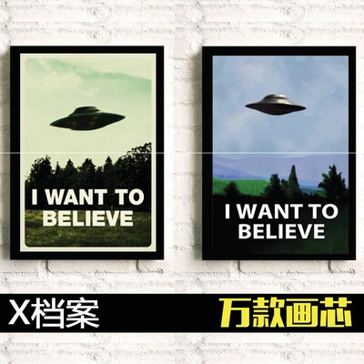 XwantTOBELIEVEX档案装饰画
